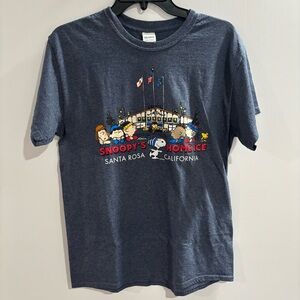 Snoopy ice peanuts museum ice rink shirt